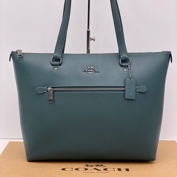 Coach Handbags - Coach Gallery Tote Forest Green
